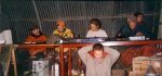 BenJaWa + Frank + Ren + Max, la 'JaWa tribe' à une teuf UTF, septembre 2000